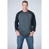 Liberty Blues by KingSize Men's Big & Tall Crewneck Raglan Tee - image 3 of 4