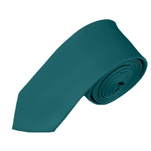 Men's Solid Color Skinny 2 Inch Wide And 57 Inch Long Neckties - 1 of 4