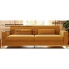 VASIP 85" Modern Beige Sofa - Upholstered 3-Seater with Metal Legs and Pillows, Minimalist style for Living Room,Office - 3 of 4
