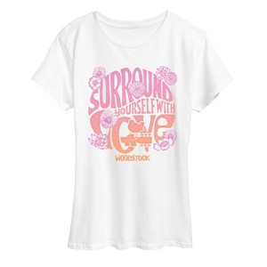 Women's - Woodstock - Surround W Love Short Sleeve Graphic T-Shirt - 1 of 4