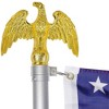 Yescom 7" HandcraFted Gold Eagle Finial Top Paint For 16FT 20' 25' Telescopic Flag Pole Outdoor - 3 of 4