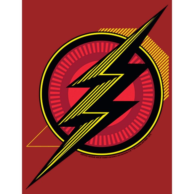 Women's Zack Snyder Justice League The Flash Comic Logo T-Shirt, 2 of 5