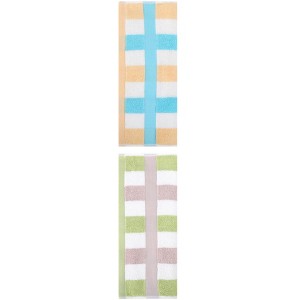 REGALWOVEN 2 Pack Cotton Soft Absorbent Striped Hand Towels for Bathroom 13" x 29" - 1 of 4