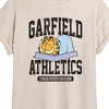Women's - Garfield - Athletics Couch Potato Division Oversized Graphic T-Shirt - 2 of 4