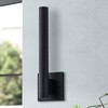 C Cattleya 1-Light Matte Black Dimmable LED Outdoor Wall Light with Frosted Glass Diffuser - 2 of 4