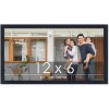 PosterPalooza | Panoramic Slim Profile Black Picture Frame - UV Acrylic, Foam Board Backing, Hanging Hardware - 2 of 4