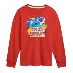 Boys' - Blue's Clues & You! - I'm So Smart Long Sleeve Graphic T-Shirt - 1 of 3