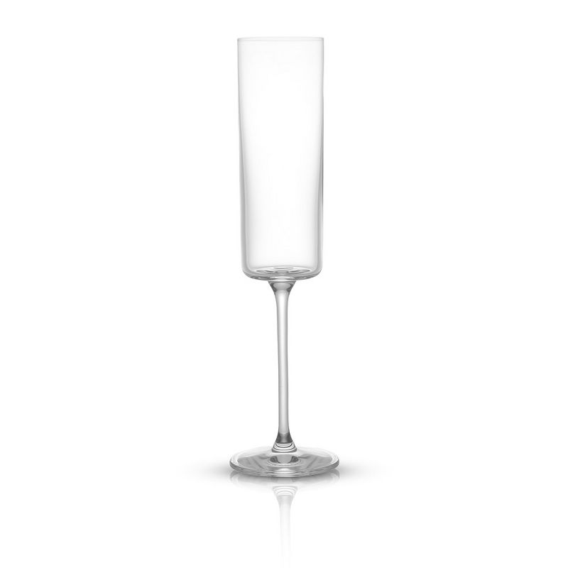 JoyJolt Claire Crystal Cylinder Champagne Glasses - Set of 2 Champagne Flutes - 5.7 oz, 6 of 8