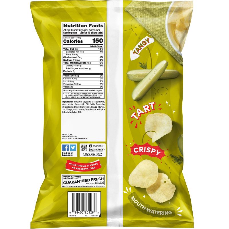 Lay's Dill Pickle Flavored Potato Chips - 7.75oz, 3 of 5