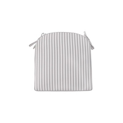 Crestwood Stripe Round Back Seat Cushion DuraSeason Fabric™ Gray - Threshold™