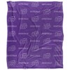 University Of Sioux Falls Logo Pattern Silky Touch Blanket White 50x60 - 2 of 4