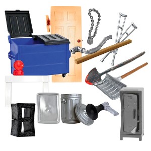 Dumpster Match Accessory Set for WWE & AEW Wrestling Action Figures - 1 of 1