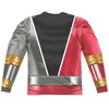 Men's Power Rangers Dino Fury Red Ranger Long Sleeve Costume T-Shirt - 3 of 4