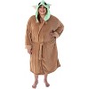 Star Wars Baby Grogu Robe Big And Tall The Mandalorian Baby Grogu Bathrobe Plus Size Costume Robe Beige - 2 of 4