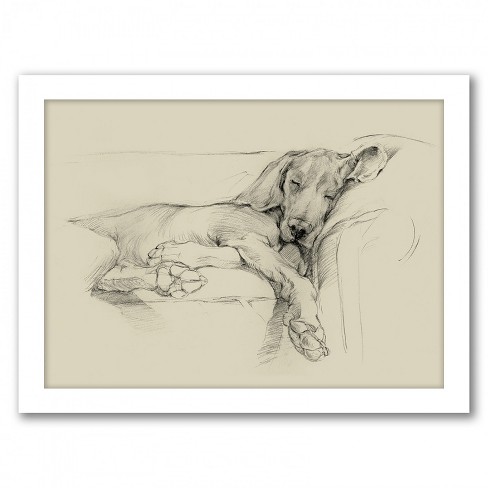Americanflat Dog Days I By Ethan Harper By World Art Group White Frame Wall Art Target