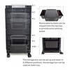 Salon Trolley Rolling Cart Lockable With 6 Trays & 3 Heat Resistant Holders & Keys - 3 of 4