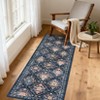 Modern Area Rug Elegant Floral Durable Stain-Resistant Fabric Washable Waterproof Perfect Rug for Living Room Bedroom - 4 of 4