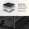 Unique Bargains Hood Windshield Cover for SUV/for Jeep Aluminum Film Spunlace Cotton - 3 of 4
