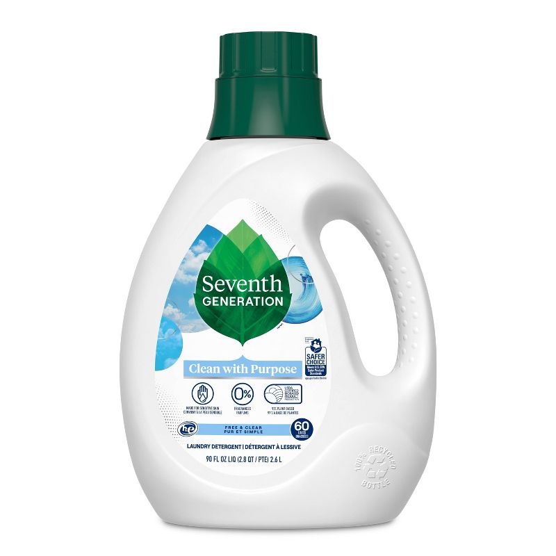 Seventh Generation Liquid Laundry Detergent - Free & Clear, 1 of 11