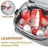 Tirrinia Dual Compartment Classic Molded Lunch Bags Cooler for Adults Kids, Insulated Leakproof Thermal Lunch Box Totes for Lunch Bento - 3 of 4