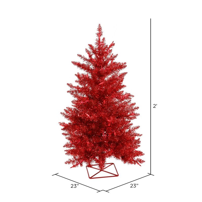 Vickerman Red Series Artificial Christmas Tree Dura-Lit, 3 of 5