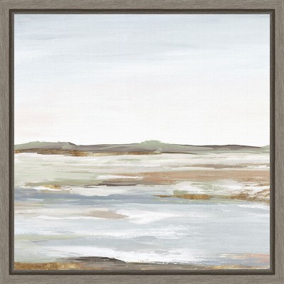 Eva Watts Landscape Abstract Canvas Print in Neutral Tones