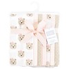 Hudson Baby Infant Girl Flannel Burp Cloth 7pk, Pink Taupe Bear, One Size - 2 of 4