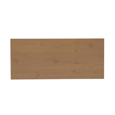 Rustic Driftwood Gray Wood Writing Desk with Drawer