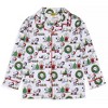 Peanuts Charlie Brown Snoopy Button Sleep Family Christmas Pajama Set White - 4 of 4