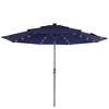 Sonkuki 10FT Outdoor 3-Tier Patio Market Umbrella w/Solar Lights and Aluminum Pole - 2 of 4