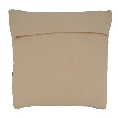 Coastal Charm Ivory Cotton-Jute Rope Design Pillow Cover