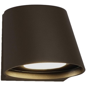 dweLED Mod 5 1/4" High Bronze LED Outdoor Wall Light - 1 of 3