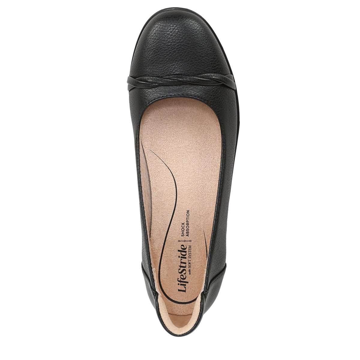 Обувь LifeStride Women's Impact Ballet Flat Black 8 M — фото 7