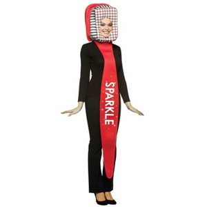 Imposta Costumes Adult Toothbrush Costume Bodysuit Red One Size - 1 of 1