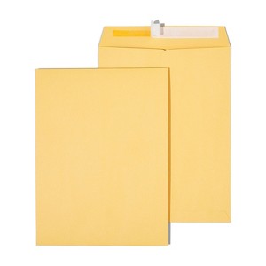 MyOfficeInnovations EasyClose Catalog Envelopes 9"L x 12"H Brown 100/Box (381970/19024) - 1 of 4