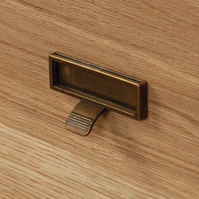 Timber Oak 1-Drawer Nightstand with Open Shelf