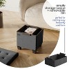 StorageBud Storage Ottoman for Bedroom End of Bed, Velvet Storage Bench, Large Storage Ottoman Bench, Entryway Bench with Storage - 3 of 4