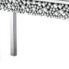 HomeRoots 47" Silver Mirrored Glass Faux Crystal Bling Console Table - 4 of 4