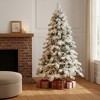 HomeRoots 8' Pre Lit Full Flocked Christmas Tree - 2 of 4