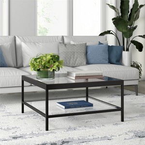 32" Black Bronze Square Coffee Table - Henn&Hart - 1 of 4