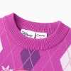 Disney Princess Toddler Girl 1pc Moana Ariel Rapunzel Cinderella Rhombus Pullover Sweater - 3 of 4