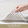 BAGOKIE Super Absorbent Bath Mat Waffle Bath Rug with Tassels - 4 of 4
