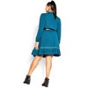 Women's Plus Size Precious Tie Dress - teal | CITY CHIC - image 2 of 3