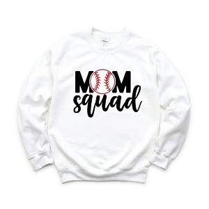 Simply Sage Market Women's Graphic Sweatshirt Mom Squad Baseball - 1 of 3