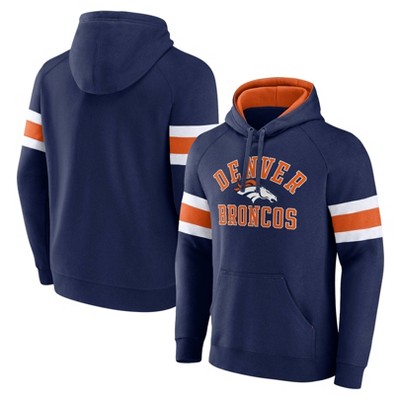 Vintage Denver Broncos hoodie, NFL graphic sweatshirt - XL, orange