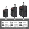 NAYSAYE Softside Expandable Luggage 3 Piece Lightweight Spinner Suitcase Set 20in 24in 28in for Travel, Black, 31.5"*18.5"*11.42" - 3 of 4