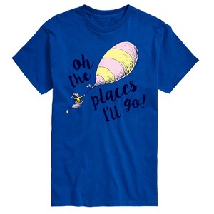 Men's - Dr. Seuss - Oh The Places I'll Go Balloon Short Sleeve Graphic T-Shirt - 1 of 4