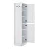 Ridstar 68 in. H Tall Bathroom Storage Cabinet with Hook and Adjustable Shelf-White - 2 of 4