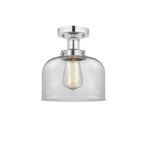 Bell - 1 Light Semi-Flush Mount In Industrial Style-8.25 Inches Tall and 6.5 Inches Wide - 1 of 1