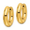Chisel Stainless Steel Polished Yellow IP-plated 5mm Hinged Hoop Earrings - 2 of 3